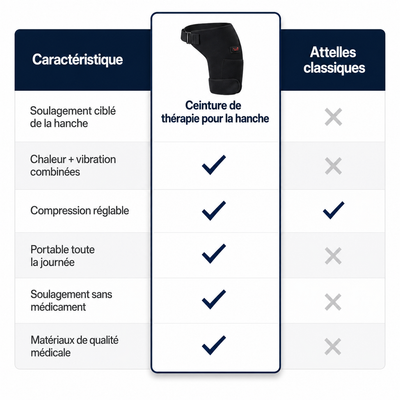 Ceinture thérapeutique 4-en-1 pour la hanche