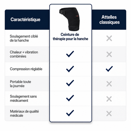 Ceinture thérapeutique 4-en-1 pour la hanche